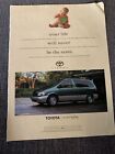 1998 Toyota Sienna Ad Minivan Your Life Will Never Be The Same