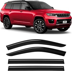 Voron Glass Tape-on Extra Durable Rain Guards Jeep Grand Cherokee L 2021-2024 - Picture 1 of 8