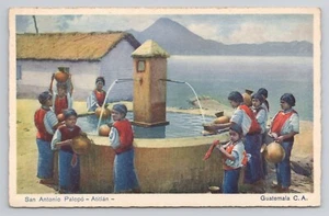 San Antonio Palopó Atitlán Guatemala C.A. Postcard - Picture 1 of 2