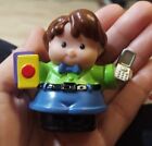 Fisher Price Little People Dad Man with Bow Tie Cell Phone