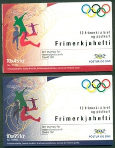 ICELAND (H33-4) Scott 826-7, Summer Olympics Booklets, VF - Picture 1 of 1