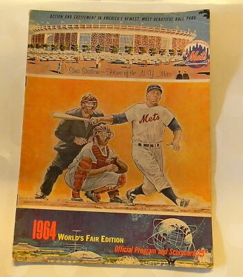 1964 World's Fair Edition New York Mets Program & Scorecard ~1 At Random~ - Image 1 of 3