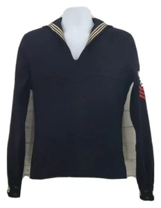 VINTAGE Naval Clothing Factory Jacket Mens Medium Seaman Military Uniform Adult  - Picture 1 of 12