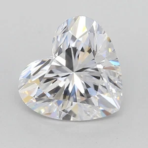 1 CT D VVS2 Heart Shape Lab Grown Diamond For Engagement Ring - IGI Certified - Picture 1 of 4