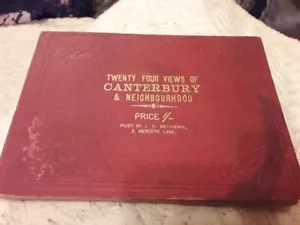 24 ANTIQUE VIEWS OF CANTERBURY AND NEIGHBOURHOOD. PUB. J.S.MATTHEWS. 1873 - Imagen 1 de 22