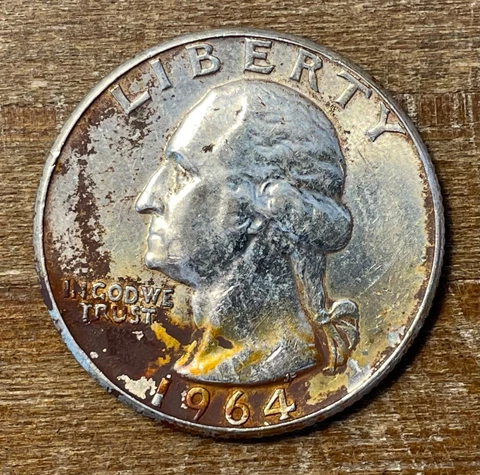 1964 P Washington Quarter 90% Silver Philadelphia Minted Cover