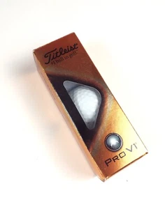 Pro VI Titleist Golfbälle 1 Ärmel mit 3 NEU Bällen mit Firmenlogo - Bild 1 von 2