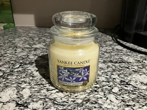 Yankee Candle 14.5oz Midnight Jasmine Glass Jar with Lid Yellow Wax FLORAL - Picture 1 of 5