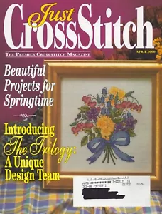 Just Cross Stitch Magazine April 2000 Spring Projects Trilogy Flowers Bouquet - Picture 1 of 7