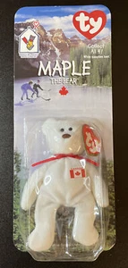 1999 Ty Maple The Bear Beanie Baby- Rare - Picture 1 of 2
