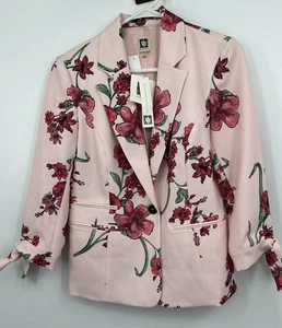 Anne Klein Blazer Women's Small Pink Floral Separates That Work NEW $139 - Picture 1 of 6