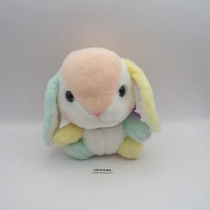 D0904B Poteusa Loppy Bunny Regenbogen Amuse Plüschtier 5 Zoll Stofftier Puppe Japan - Bild 1 von 12