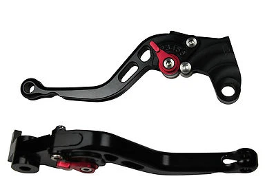 PALANCA DE FRENO EMBRAGUE AERO CORTO NEGRO ROJO MOTO KAWASAKI ZR750 ZEPHYR91-93 Foto 1 de 4
