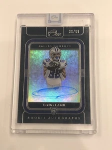 2020 Panini One CeeDee Lamb #105 38/99 Rookie Autograph - Picture 1 of 2
