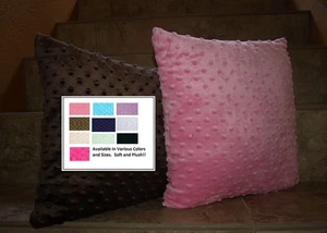 Fundas de almohada Minky Dot fundas de almohada lisas - Imagen 1 de 2