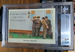 1959 Fleer The 3 Stooges Card No down payment BGS 5.5 EX+ Moe Larry Curly - Picture 1 of 2