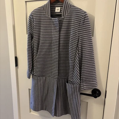 CAbi Striped Blazer Jacket Womens Size S Gray Blue Career casual  Style 5474 - Image 1 of 4