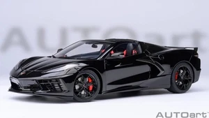Chevrolet Corvette C8 Stingray Z51 Black in 1:18 Scale by AUTOart by AUTOart - Picture 1 of 1