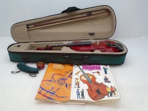 Antoni AV30R Metallic Red Violin In Hard Case With Extras - Picture 1 of 12