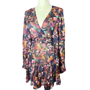 MISA Los Angeles Jolene Dress Libra Fleur Chiffon Revolve Brand, Size XS, NWT - Picture 1 of 9