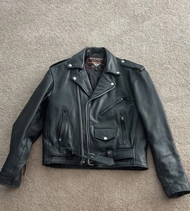 Interstate Leather Motorcycle Jacket |Woman’s|MEDIUM | Made in USA - Picture 1 of 11