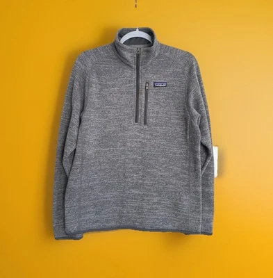 Patagonia Better Sweater Jacket Men's Size Small 1/4 Zip Gray Fleece Pullover - Image 1 of 4