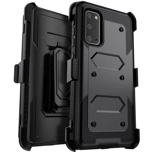 Funda rígida de alta resistencia híbrida para teléfono celular soporte funda clip para cinturón - Imagen 1 de 21