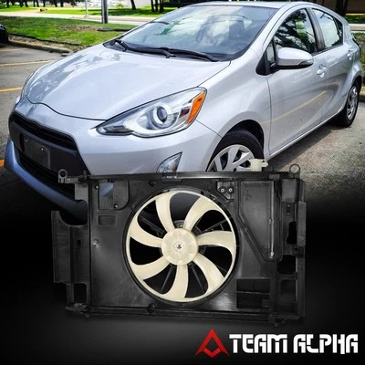 Conjunto de ventilador de refrigeração estilo fábrica fit 2012-2021 Toyota Prius C 1.5L L4 radiador - Imagem 1 de 4