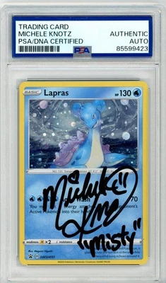 PSA Signed Michele Knotz Lapras SWSH051 SWSH: Sword & Shield Promo Cards Holo - Image 1 of 2