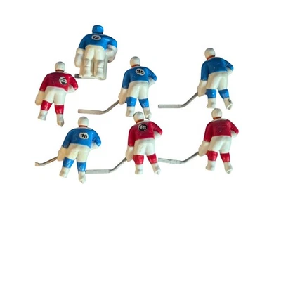 Vintage Table Hockey Game Replacement Player Figures Lot of 7 - Image 1 of 4