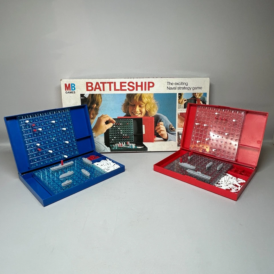 Vintage Battleship Strategy Game MB Games 1975 COMPLETE - Image 1 of 4