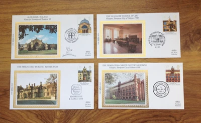 Architecture EUROPA GB 1990 Benham First Day Covers , Alexandra Palace , Glasgow - Image 1 of 3