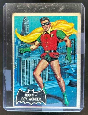 1966 Topps Batman (Black Bat Logo) Robin - Boy Wonder #2 - Image 1 of 2