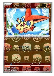 Carta Pokemon Victini 012/086 Master Ball Reverse Holo sv11B Bolt Nero Giapponese - Foto 1 di 2