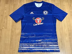 Adidas Adizero Chelsea Football Club Carabao 2017 Pre Match Jersey - Size M - Picture 1 of 9