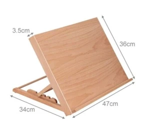Adjustable Wooden Art Drawing Board Table Desk Canvas Sketch Easel 30-60° UK - Picture 1 of 5