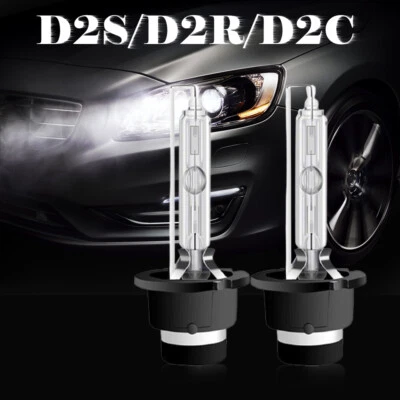 2x 6000K D2S White HID Xenon Bulbs Factory Replacement Headlight Kit Lo/Hi Beam Foto 1 de 4