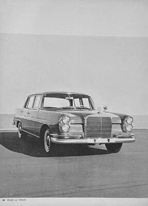 1960 Straßentest Mercedes 220 SE 5 Seiten Bilder technische Daten Info - Bild 1 von 5