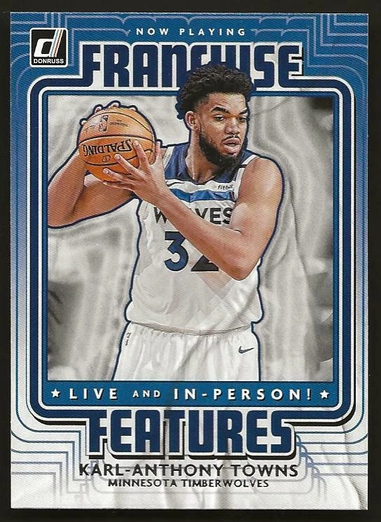 2020-21 Panini Donruss Franchis Features Karl Anthony Towns #18 - Timberwolves - Image 1 of 1