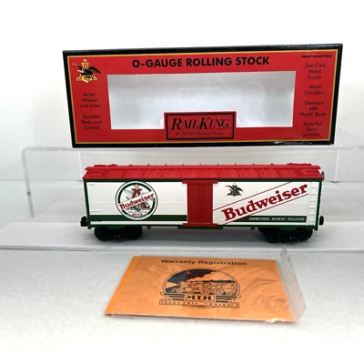 MTH RailKing 30-78022 Anheuser Busch Budweiser Beer Modern Reefer New O Gauge - Image 1 of 4