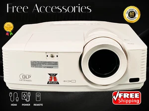 3500 Lumens Projecteur DLP 16:10 (WXGA) 3D pour Faux Vitre Maison Cartographie* - Photo 1/9