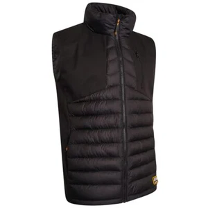 JCB New Mens Black Gilet 320gm Bodywarmer Lightweight Rip Stop Hybird Padded Sz - Picture 1 of 6