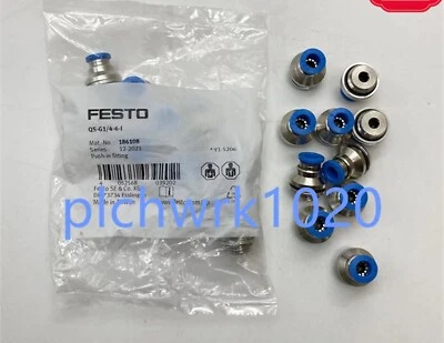 1 PCS NEW Festo threaded fast connector QS-G1/4-6-I 186108 - Image 1 of 4