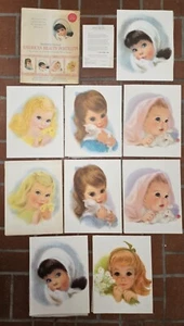 Lot of 9 Vintage Northern's Famous American Beauty Portraits 11x14 Prints - Picture 1 of 12