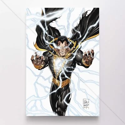 Impresión artística de portada de cómic de DC lienzo póster negro de Adam #584 Foto 1 de 4