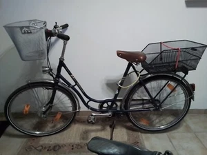Damenfahrrad HERCULES, mit Tiefeneinstieg 3 Gänge mit Korb - Bild 1 von 3