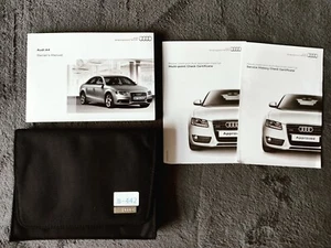 GENUINE AUDI A4 SALOON HANDBOOK OWNERS MANUAL WALLET 2007-2011 PACK B-442 - Picture 1 of 3