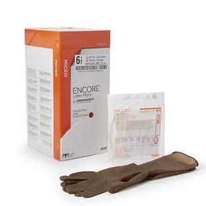 Encore Latex Micro Surgical Glove, Size 6.5, Brown (BX/50) - Picture 1 of 5