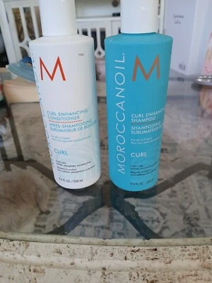 Champú y acondicionador potenciador de rizos de aceite marroquí usado una vez Foto 1 de 2