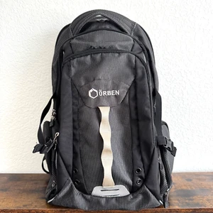 Orben Trooper Travel Backpack Laptop Pocket 5 Main 9 Inside Black Adjust Straps - Picture 1 of 19